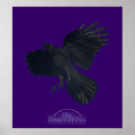 The Power of One Flying Crow Art Poster