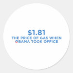 The Price of Gas Sticker