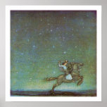 The Prince Rides in Moonlight by John Bauer posters