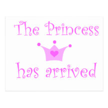 the princess has arrived post cards