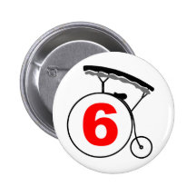 "The Prisoner" Number 6 Button