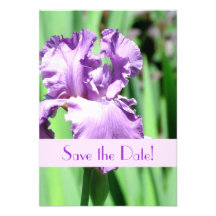 The Purple Iris Save the Date Announcement