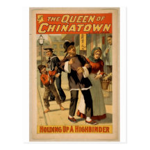 The Queen of Chinatown, 'Holding up a Highbinder' Post Card