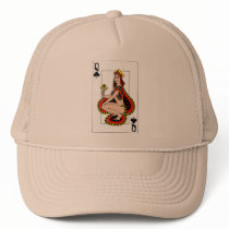 The Queen of clubs Trucker Hats