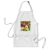 The Queen of Hearts and Alice in Wonderland Apron