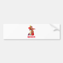 THE QUEEN OF HEARTS BUMPER STICKER
