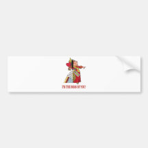 THE QUEEN OF HEARTS DECLARES, I'M THE BOSS OF YOU! BUMPER STICKERS