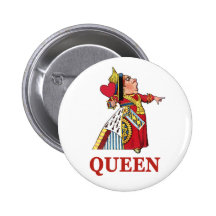 THE QUEEN OF HEARTS PINBACK BUTTONS