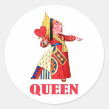 THE QUEEN OF HEARTS STICKER