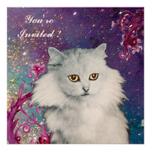 THE QUEEN OF WHITE CATS INVITES