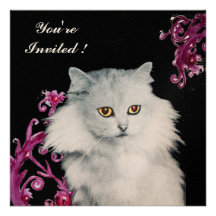 THE QUEEN OF WHITE CATS ,Red Ruby,Black Custom Invite