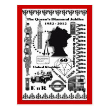 The Queens Diamond Jubilee Commemorative Postcard