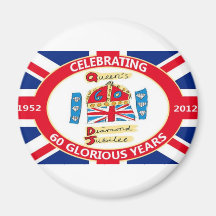 The Queen's Diamond Jubilee Refrigerator Magnet