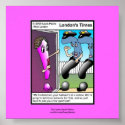 The Question Police Cartoon Framed Funny Poster posters