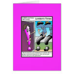 The Question Police Cartoon Funny Greeting Card