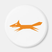The Quick Orange Fox Magnet