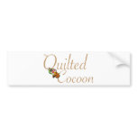 The Quilted Cocoon Logo (gold) Bumper Sticker