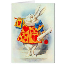 The Rabbit in Alice in Wonderland ~ Card