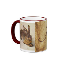 THE RABBIT ( Young Hare ) Monogram Coffee Mug