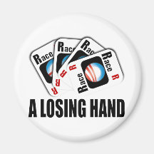 The Race Card - A losing hand Magnets