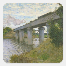 The Railway Bridge at Argenteuil, 1874 Sticker