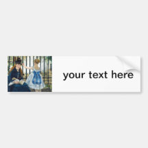 The Railway by Edouard Manet 1873 Bumper Stickers