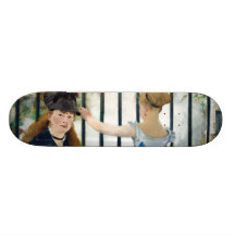 The Railway by Edouard Manet 1873 Skate Board Deck