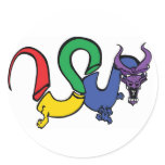 The Rainbow Dragon Network Round Sticker
