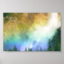 The Rainbow mist of Bridalveil Falls Print