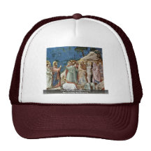 The Raising Of Lazarus By Giotto Di Bondone Trucker Hat