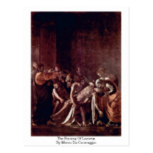 The Raising Of Lazarus By Merisi Da Caravaggio Post Cards