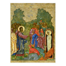 The Raising of Lazarus, Russian icon Post Cards