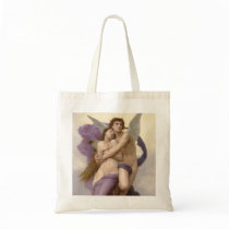 The Rapture of Psyche by William Bouguereau Tote Bags