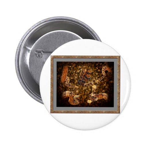 The Rattle Snake Pinback Button
