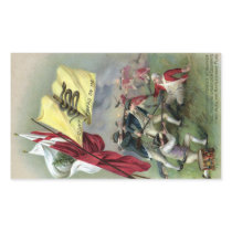 The Rattlesnake Flag at Bunker Hill Battle Rectangular Stickers