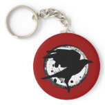 The Raven and the Moon Keychains