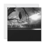 The Raven - Nevermore Sunbeams Tree B&W Custom Announcement