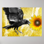 the ravens sunflower poster