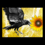 the ravens sunflower poster