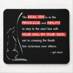 The Real Joy of Agility--dark apparel mousepads