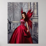 The Red Glamour Fairy Poster posters