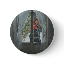 The Red Kerchief, Portrait of Mrs. Monet (1873) Pin