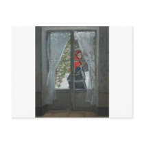 The Red Kerchief, Portrait of Mrs. Monet (1873) Post Card
