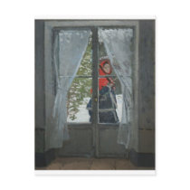 The Red Kerchief, Portrait of Mrs. Monet (1873) Post Cards