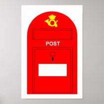 The Red Postbox Poster