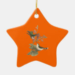 The Red-throated Hummingbird (Trochilus colubris) Christmas Tree Ornaments