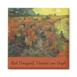 The Red Vineyard by Vincent van Gogh Refrigerator Magnets