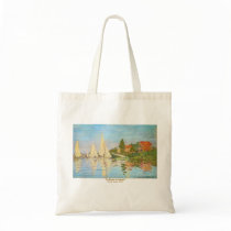 The Regatta at Argenteuil by Claude Monet Tote Bags