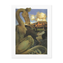 The Reluctant Dragon, Maxfield Parrish Post Card