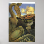 The Reluctant Dragon, Maxfield Parrish Poster